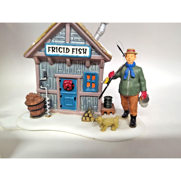 Lemax Village Collection Frigid Fish Lighted Table Accent 2001 14665a fast ship - Picture 3 of 6